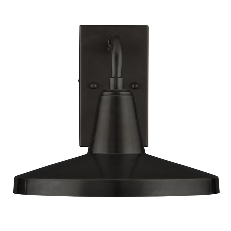 【CURREY】アメリカ・アウトドアウォールライト 1灯「Mariner」ブラック（W304×D520×H266mm）