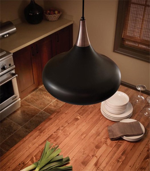 【GENERATION LIGHTING】アメリカ・FEISS Collectionペンダントライト「Belle」1灯 ブラックA(W254×H266mm)