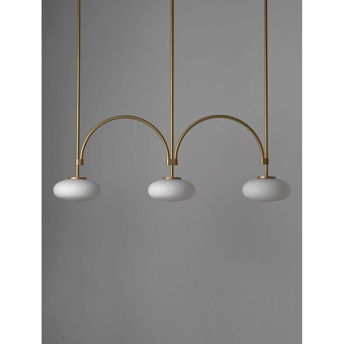 【ALLIED MAKER】 アメリカ・インテリア照明「Ellipsis 3」ペンダントライト 3灯 カスタムカラー (W1245×D254×H464mm)