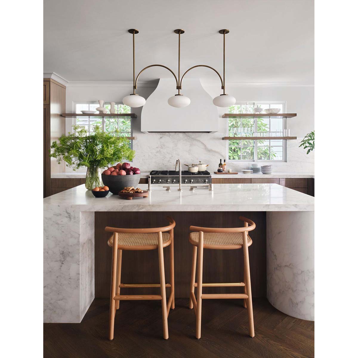 【ALLIED MAKER】 アメリカ・インテリア照明「Ellipsis 3」ペンダントライト 3灯 カスタムカラー (W1245×D254×H464mm)