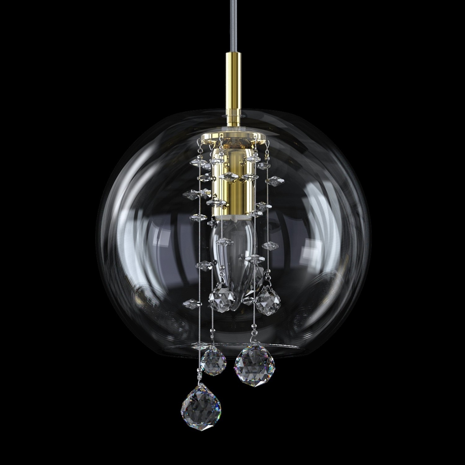 【ART GLASS】ペンダントライト「TALE OF RAIN」1灯（200×350mm）