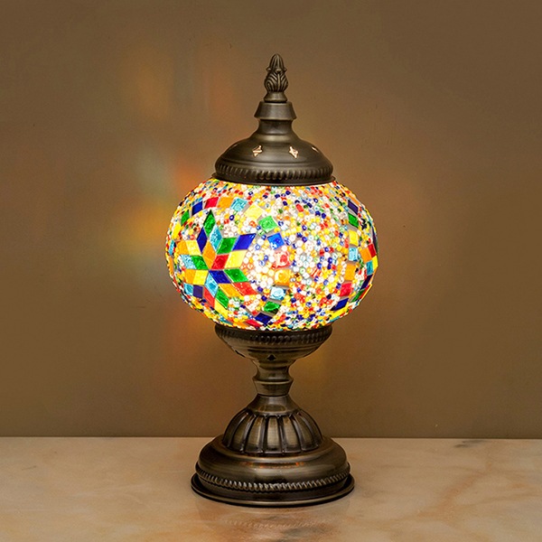 ジョルダン　モザイクテーブルランプ　1灯（φ150×H310mm）