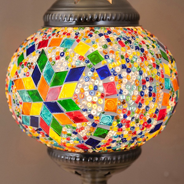 ジョルダン　モザイクテーブルランプ　1灯（φ150×H310mm）