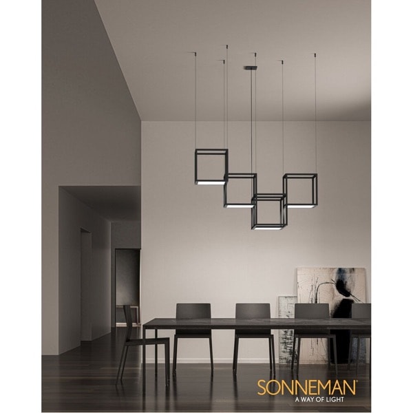 Sonneman】アメリカ・デザイン照明 ペンダントライト「Cubix LED 48.5