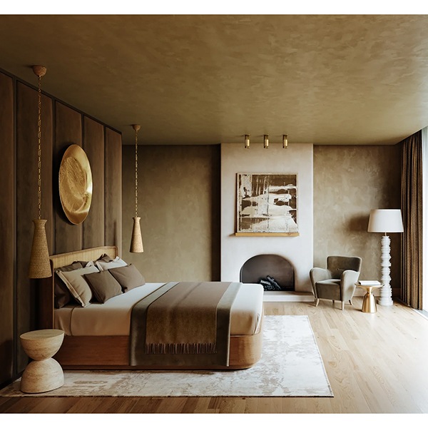 【HUDSON VALLEY】アメリカ・デザイン照明 木製ビーズシェードペンダントライト「Tallman」1灯（W204×H515mm）