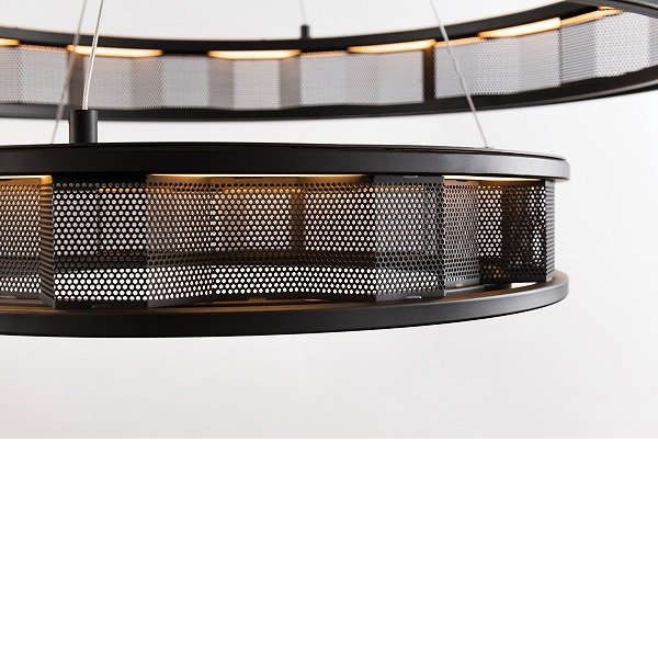 【TROY】アメリカ・モダン照明 LEDメッシュシャンデリア「FUZE」（W736.6×H577.8-1828.8mm）