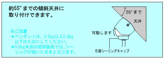 【取付部材】傾斜用引っ掛けシーリング (ホワイトorブラック)：パナソニック