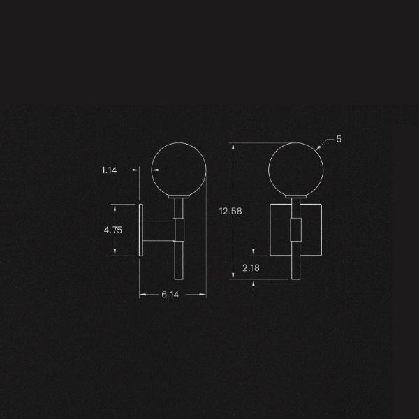 【ALLIED MAKER】 アメリカ・インテリア照明「Bastion Sconce」ウォールライト 1灯 カスタムカラー (W127×D153×H318mm)