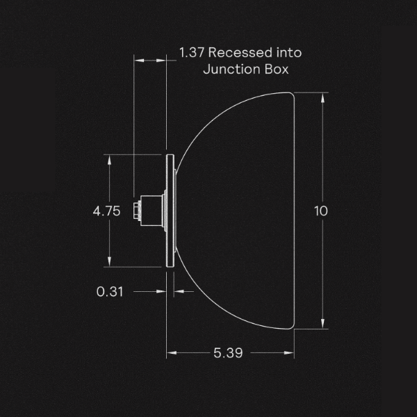 【ALLIED MAKER】 アメリカ・インテリア照明「Endless Dome」ウォールライト 1灯 カスタムカラー (W254×D140×H254mm)