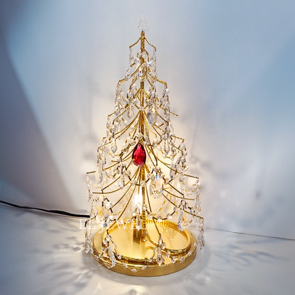 【1台在庫有！】【廃番商品】【CLT】アメリカ・使用クリスマスツリー『Christmas Trees』1灯 ゴールド(W300×H530mm)