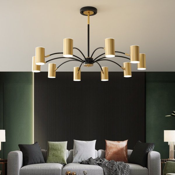 北欧スタイルインテリア照明  6／8／10／12灯 ゴールド（約W700～W950mm）