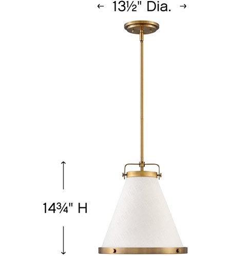 【HINKLEY】ペンダントシーリングライト「Lark」1灯(L343×W343×H375-1200mm)