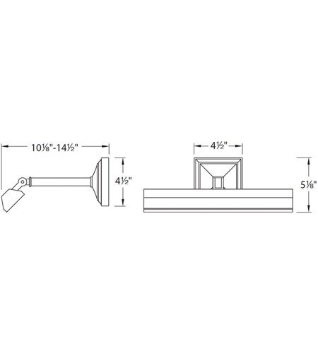 【WAC LIGHTING】ピクチャーライト「Hemmingway」1灯(L257×W610×H130mm)