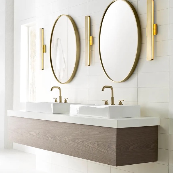 【TECH LIGHTING】アメリカ・ウォールライト「Bau 24 Bath」ゴールド(W610×D46×H127mm)