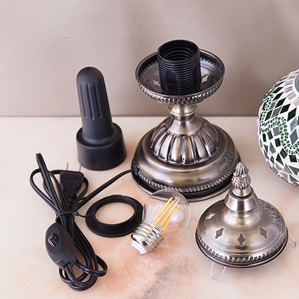 ジョルダン モザイクテーブルランプ 1灯(φ150×H310mm)