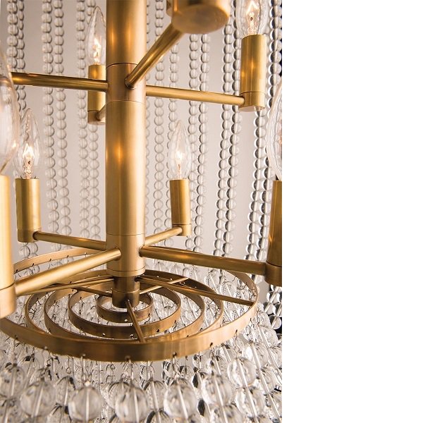 クリスタルビーズシャンデリア 8灯