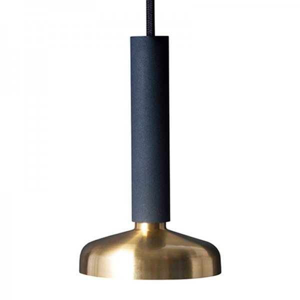 【Pholc】「Blend pendant LED, black-brass」ペンダントライト　ブラック-ブラス（Φ90×H160mm)