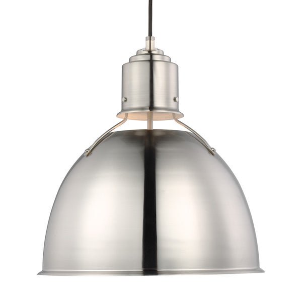 【GENERATION LIGHTING】アメリカ・Sea Gull Collectionペンダントライト「Huey」1灯 ニッケル (Φ381×H401mm)