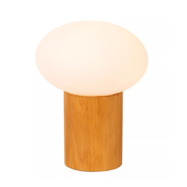 【LUCIDE】ベルギー デザイン照明 テーブルライト「BIRTLE」Opal（φ150×H185mm）