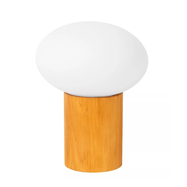 【LUCIDE】ベルギー デザイン照明 テーブルライト「BIRTLE」Opal（φ150×H185mm）