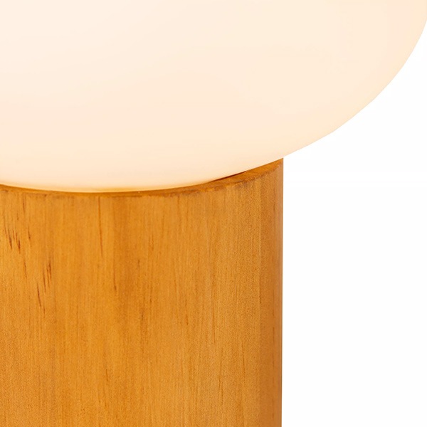 【LUCIDE】ベルギー デザイン照明 テーブルライト「BIRTLE」Opal（φ150×H185mm）