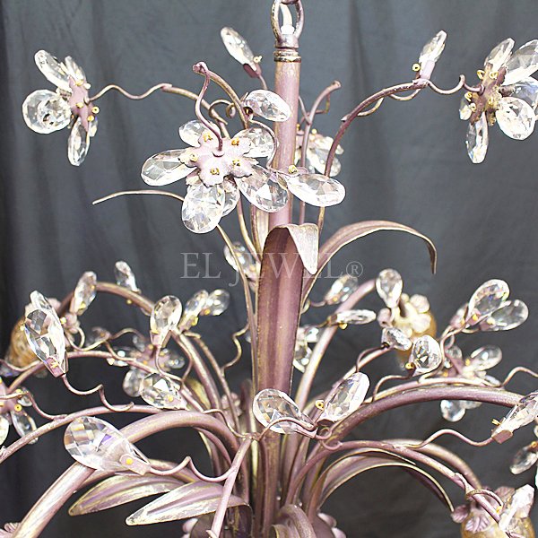 【LA LUCE】デザインシャンデリア『Florentine』8灯 ブロンズ(W720×H470mm)