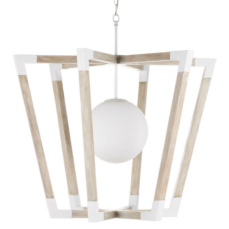 【CURREY】アメリカ・ペンダントライト 1灯「Bastian」ナチュラル(W939×D939×H914mm)