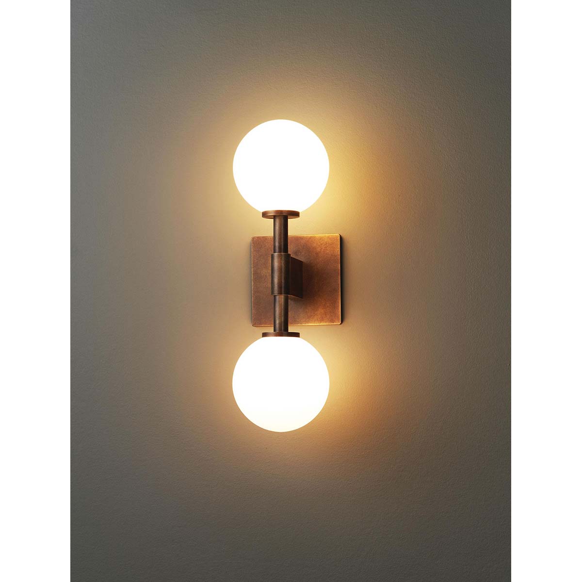 【ALLIED MAKER】 アメリカ・インテリア照明「Bastion Double」ウォールライト 2灯 カスタムカラー (W127×D153×H407mm)