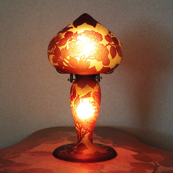 【入荷未定】【galle】-ガレ・コレクション- テーブルランプ「マグノリア」2灯