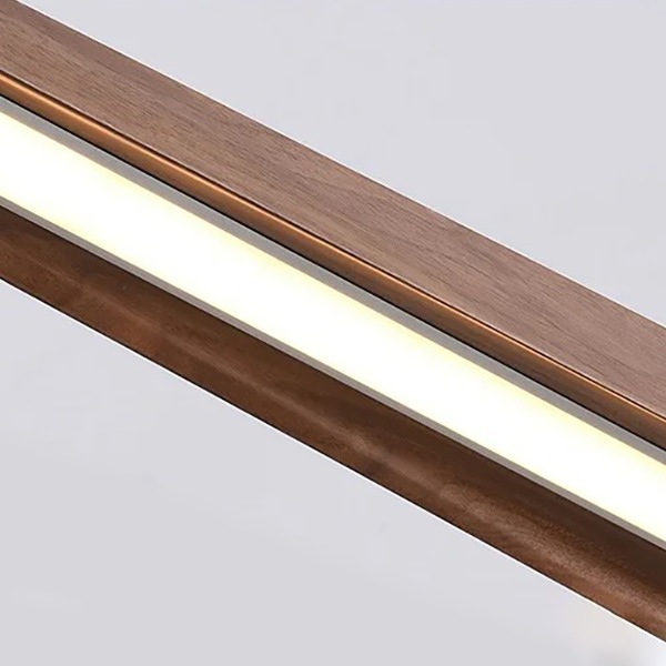 デザイン照明 モダンウッドペンダントライト ブラウン（W1200／1500mm