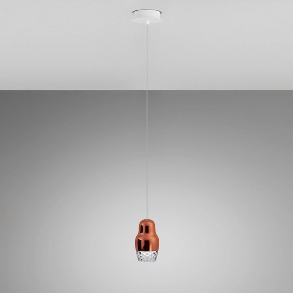 【Axolight】 イタリア・インテリア照明「Fedora SP1」Bronze (Φ108×H190mm)