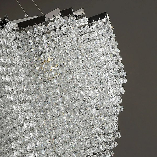 シルバークリスタルシャンデリア インテリア照明 クリスタルシャンデリア シルバー 10灯～18灯