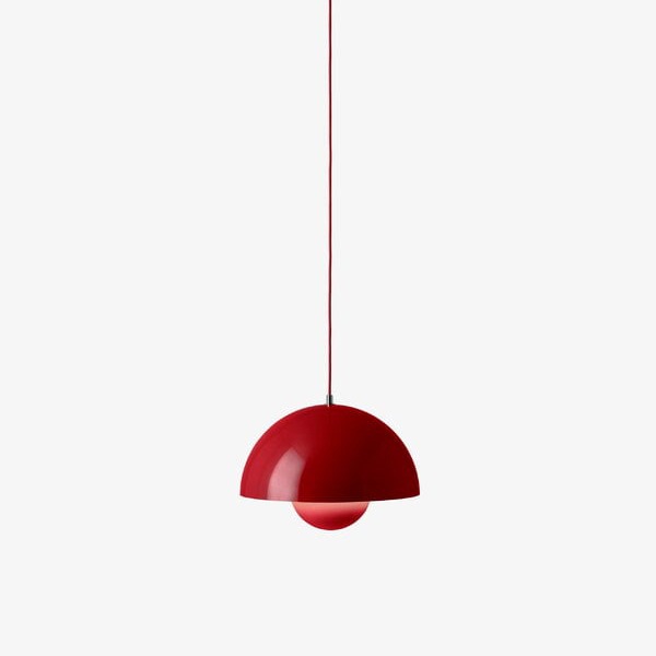 【&Tradition】北欧デザイン照明「Flowerpot VP7 pendant, vermilion red」ペンダントライト(Φ370×H270mm)