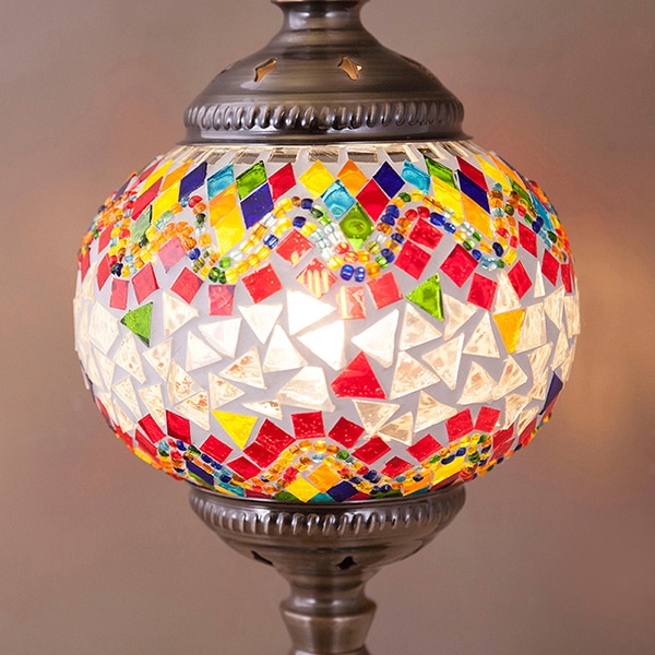 ジョルダン　モザイクテーブルランプ　1灯（φ150×H310mm）