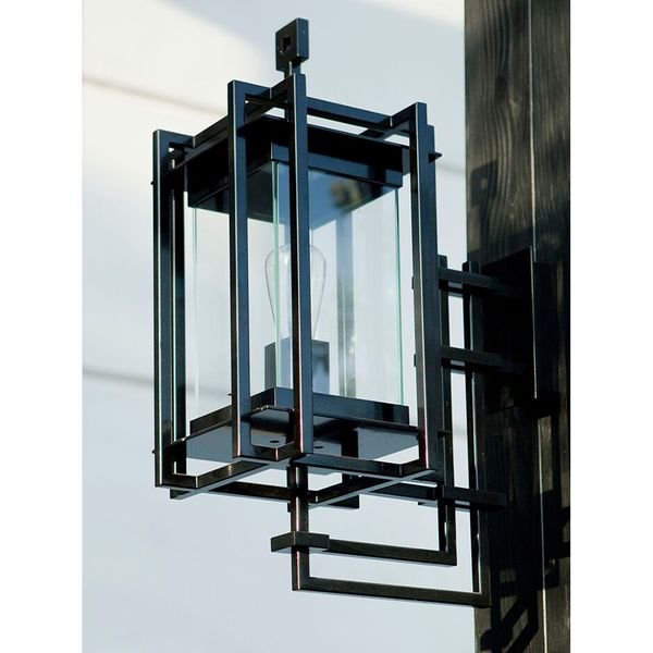 【MARETTI】オランダ・屋外用 ウォールライト「COSTA」1灯  BLACK（W260×D470×H632mm）