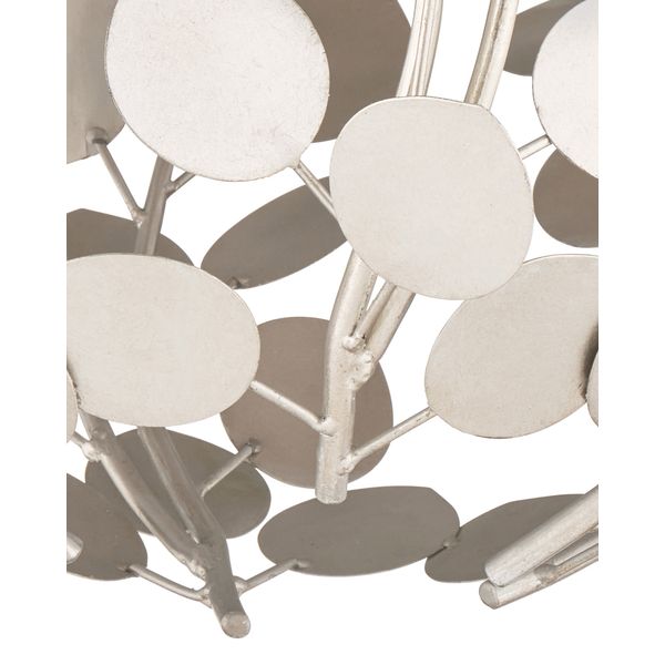 【CURREY】アメリカ・デザインシャンデリア「Lunaria」1灯 シルバー (W547×H528-2420mm)