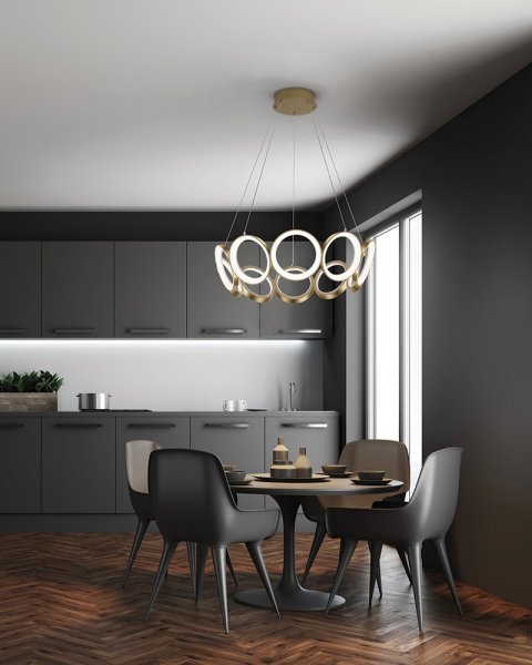 【KUZCO】アメリカ・ LEDデザイン照明 （Φ610×H200mm）