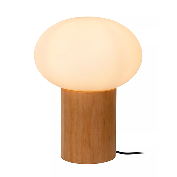 【LUCIDE】ベルギー デザイン照明 テーブルライト「BIRTLE」Opal（φ200×H267mm）