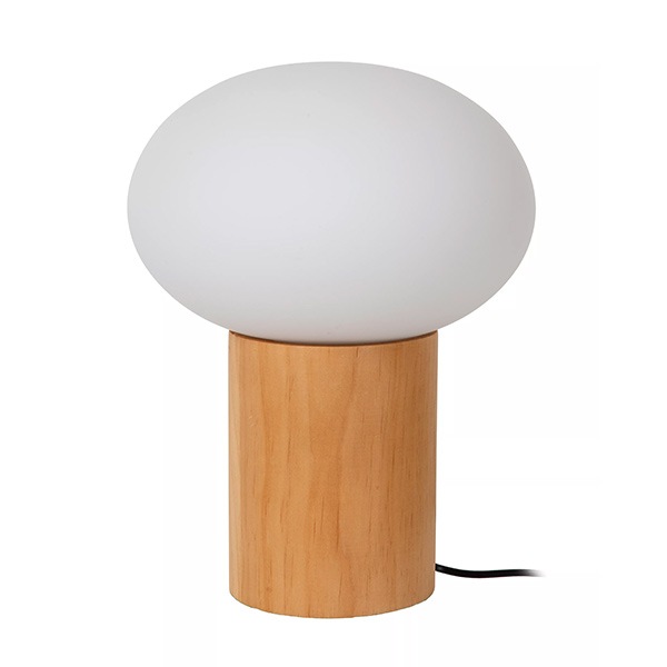 【LUCIDE】ベルギー デザイン照明 テーブルライト「BIRTLE」Opal（φ200×H267mm）