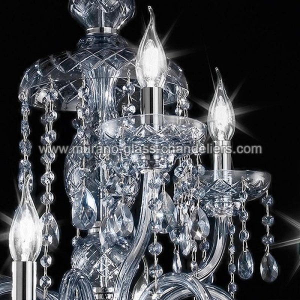 【MURANO GLASS CHANDELIERS】イタリア・ヴェネチアンガラスシャンデリア9灯「CIMABUE」(W750×H780mm)