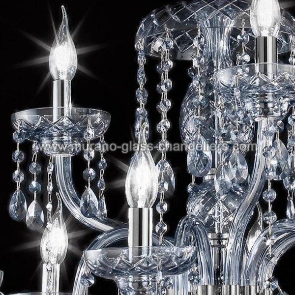 【MURANO GLASS CHANDELIERS】イタリア・ヴェネチアンガラスシャンデリア9灯「CIMABUE」(W750×H780mm)