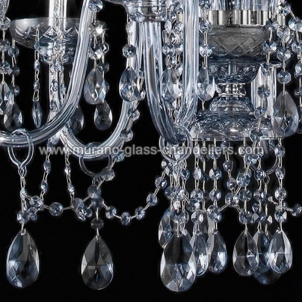 【MURANO GLASS CHANDELIERS】イタリア・ヴェネチアンガラスシャンデリア9灯「CIMABUE」(W750×H780mm)