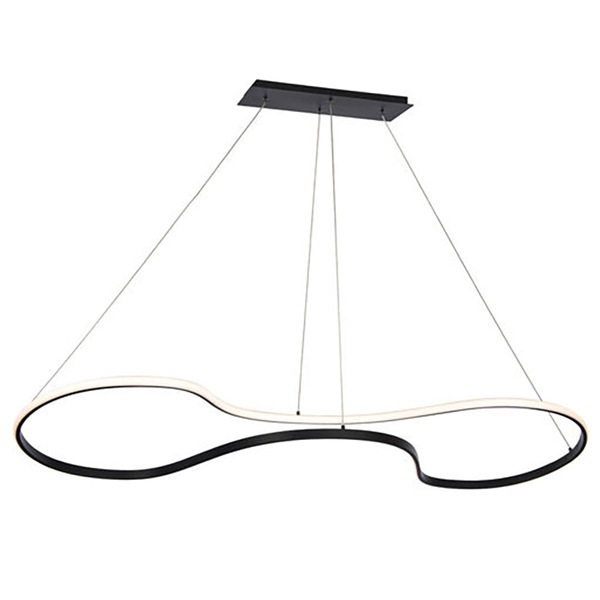 【WAC LIGHTING】フープ照明「Marques」1灯 ゴールド／ブラック（L432×W1245×H152-3480mm）