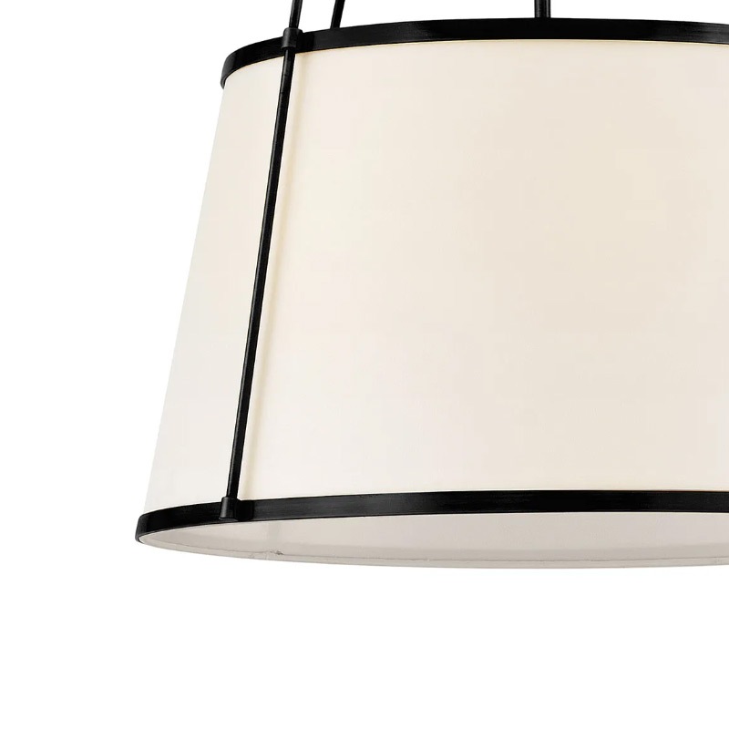 【HINKLEY】アメリカ・デザイン照明 LEDペンダントライト「Clarke」4灯 ホワイト（φ620×H640mm）