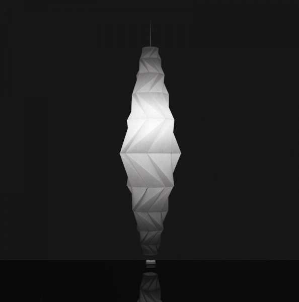 【Artemide】「Minomushi pendant」デザイン照明ペンダントライト　ホワイト(Φ580×H2040mm)