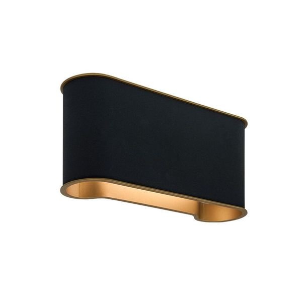 【MARETTI】オランダ・LEDウォールライト「HICKS」1灯 BLACK（W265×D90.5×H124mm）