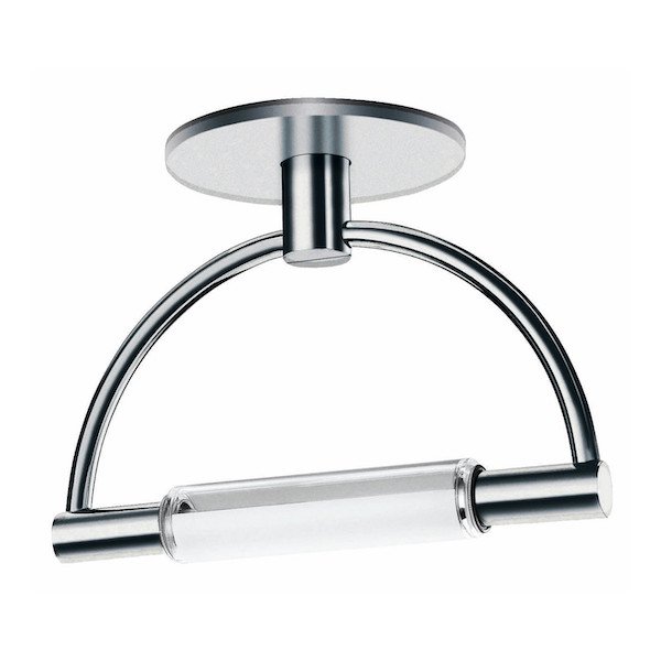 【Cini＆Nils】イタリア・インテリア照明「Gradiminisoffitto」シーリングライト クローム／オパール（部分）（W220×D130×H160mm）