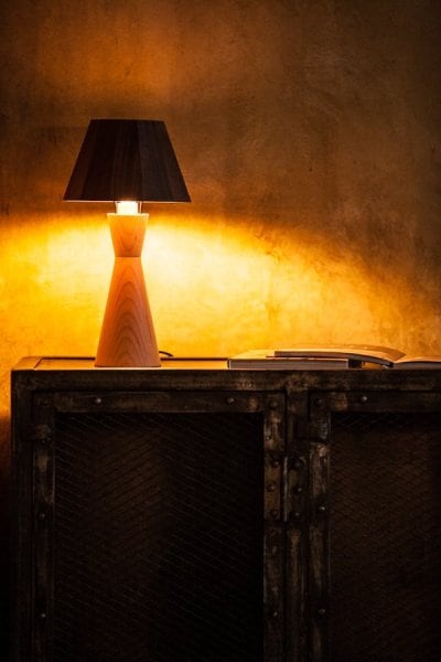 LEDスタンド 天然ブナの土台 調光
