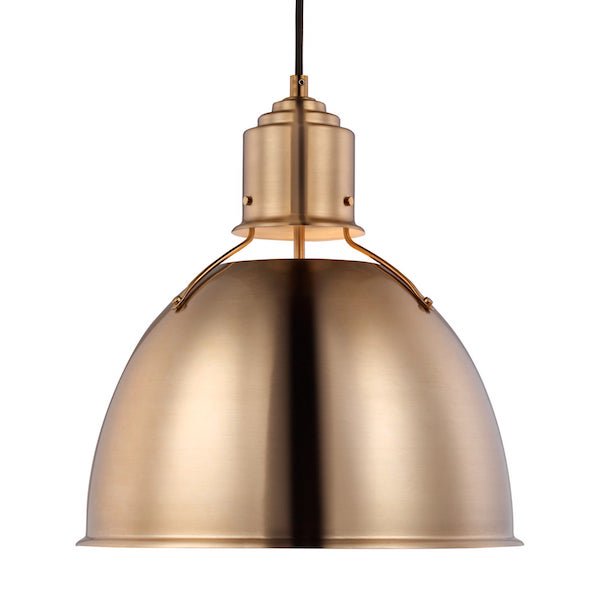 【GENERATION LIGHTING】アメリカ・Sea Gull Collectionペンダントライト「Huey」1灯 ブラス (Φ381×H401mm)