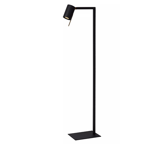 【LUCIDE】ベルギー フロアリーディングライト「LESLEY」Black（W340×H1300mm）